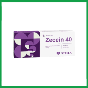 Thuốc Zecein 40mg Stella điều trị co thắt dạ dày, ruột, hội chứng ruột kích thích (5 vỉ x 10 viên)