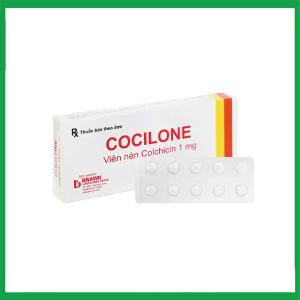 Thuốc Cocilone 1mg BRAWN phòng tái phát viêm khớp do gút và điều trị dài ngày bệnh gút (1 vỉ x 10 viên)