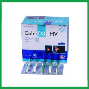 Viên uống hỗ trợ sức khỏe xương khớp CALCI D3 - HV hộp 10 vỉ x 10 viên