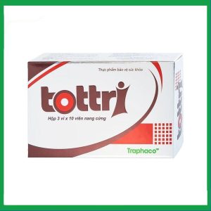 Viên uống Tottri Traphaco hỗ trợ làm co các búi trĩ (3 vỉ x 10 viên)