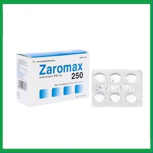 Thuốc Zaromax 250mg điều trị nhiễm khuẩn (10 vỉ x 6 viên)